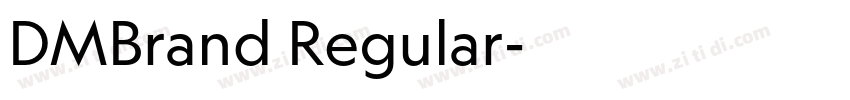 DMBrand Regular字体转换 DMBrand Regular字体转换